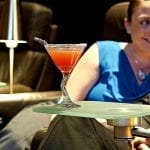 Guests enjoying martini style cocktail in Cinepolis movie Theater