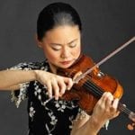 Violinist for san Diego Symphony playing violin